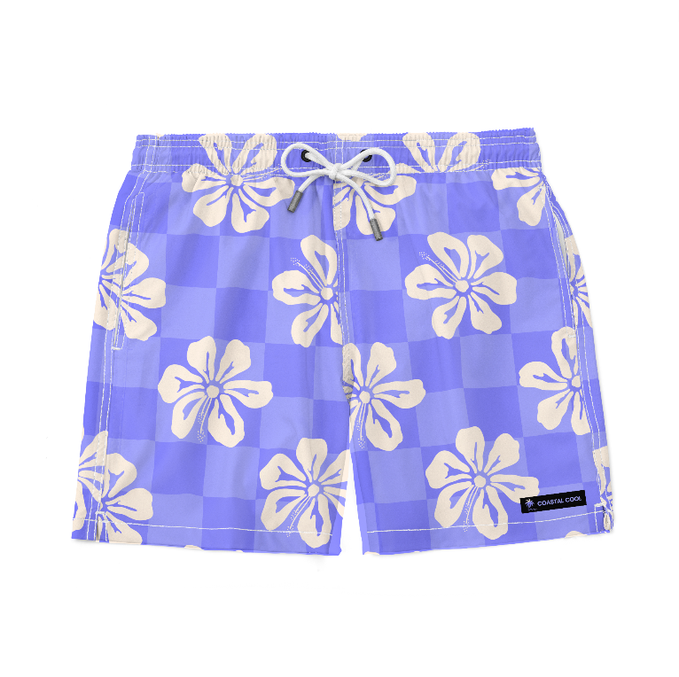 Ocean Serenity Swim trunks-Coastal Cool