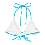 Ocean Solid String Bikini Top-Coastal Cool