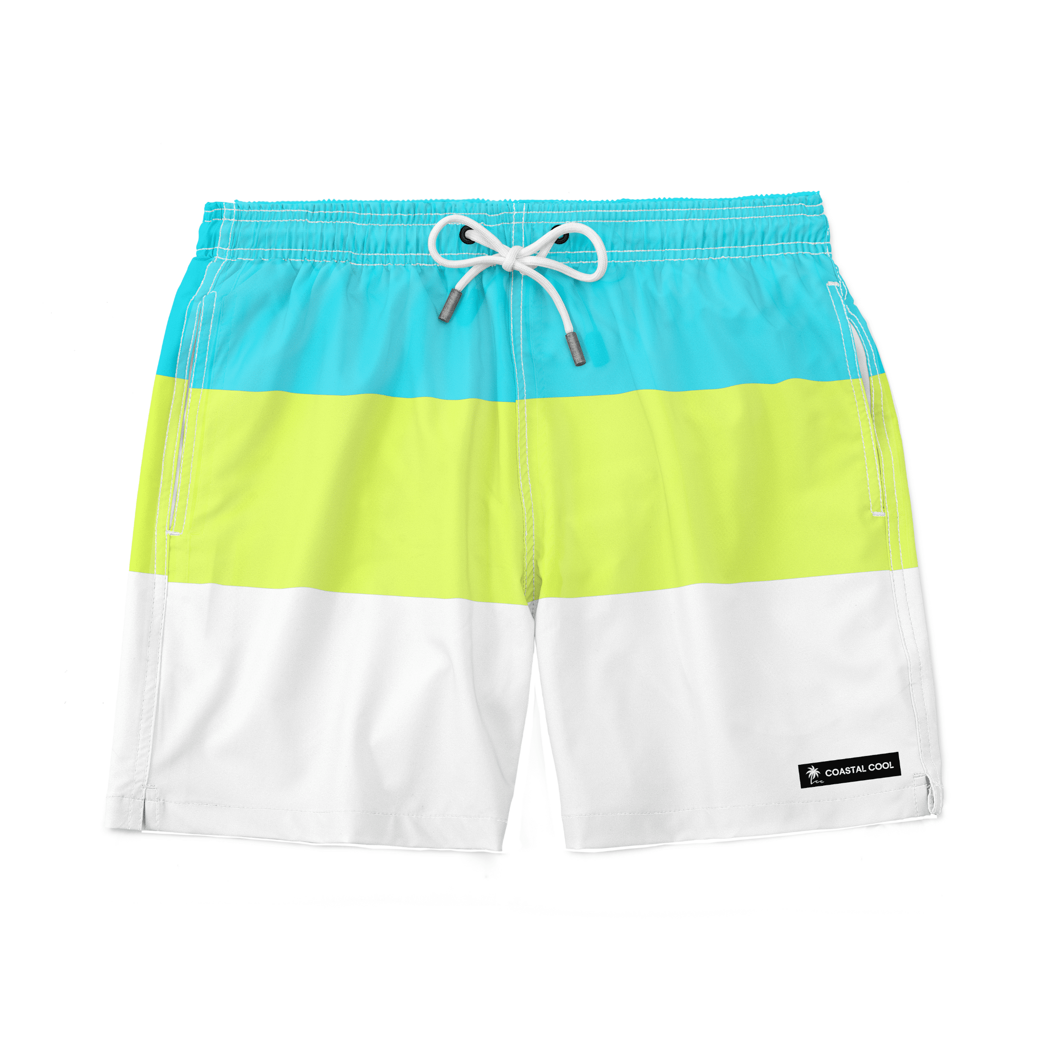 On the Rocks Swim Trunks-Coastal Cool