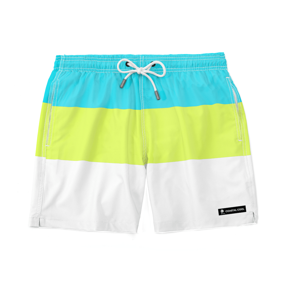 On the Rocks Swim Trunks-Coastal Cool