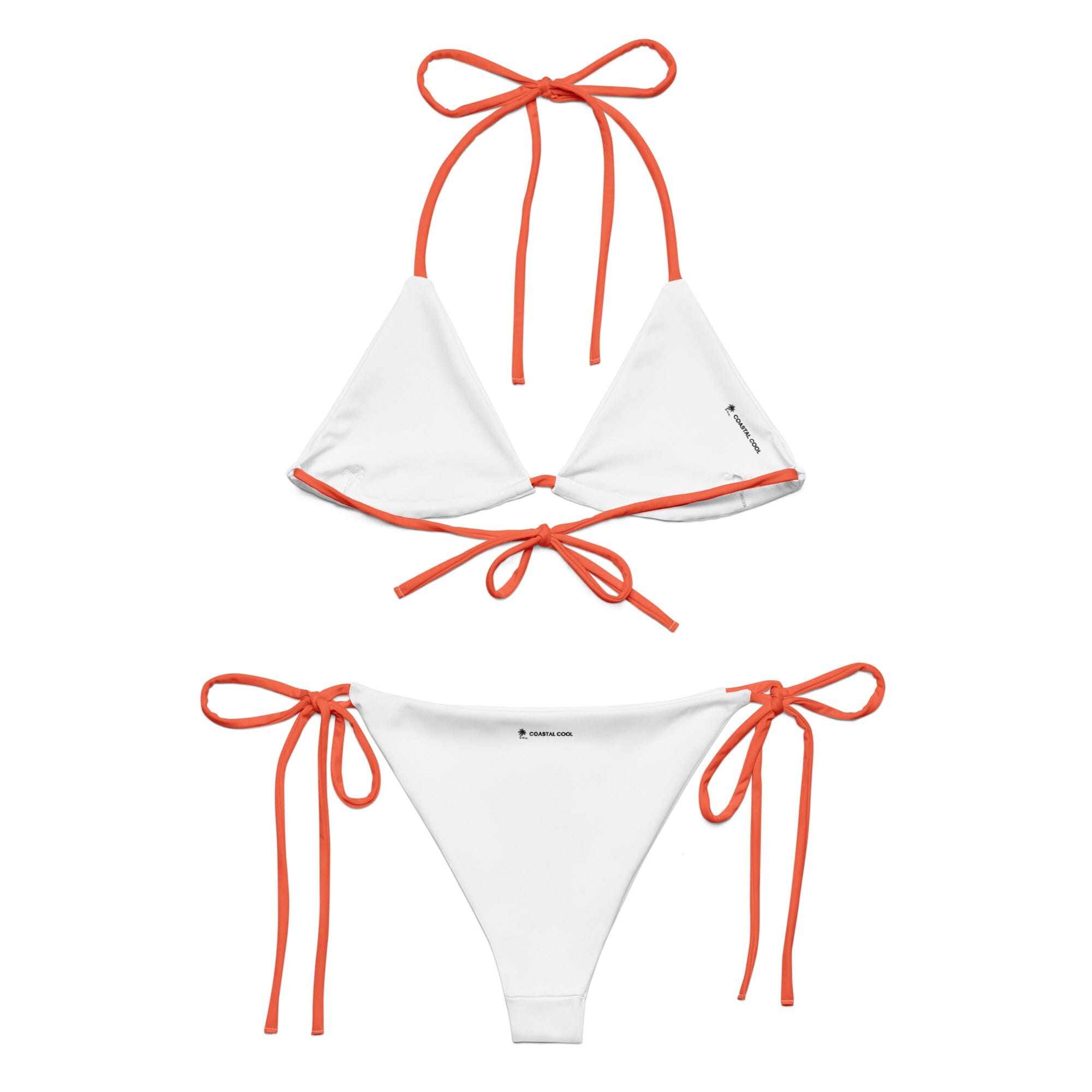 Orange Bikini by Coastal Cool adjustable bikini set UPF 50 breathable sustainable resort style