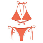Orange Bikini by Coastal Cool adjustable bikini set UPF 50 breathable sustainable resort style
