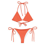 Orange Bikini by Coastal Cool adjustable bikini set UPF 50 breathable sustainable resort style