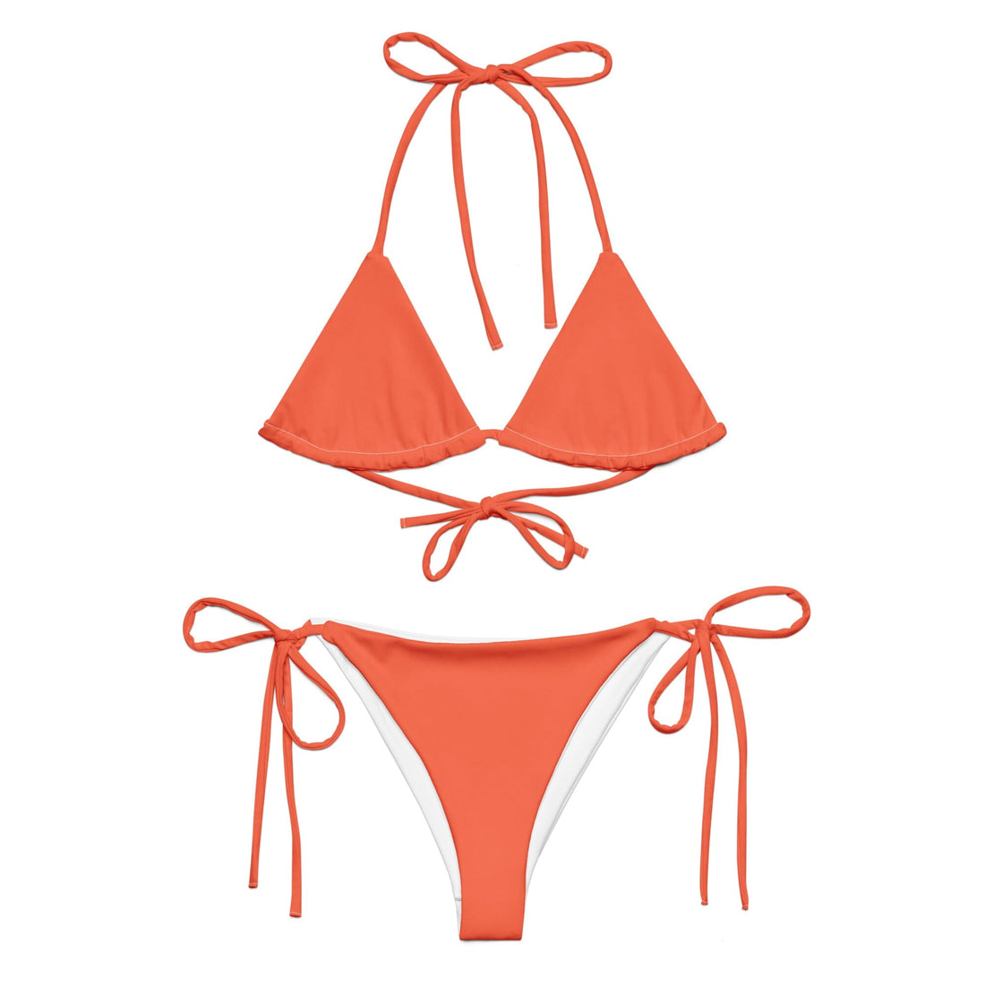 Orange Bikini-Coastal Cool-Recycled Swimsuits and Beachwear