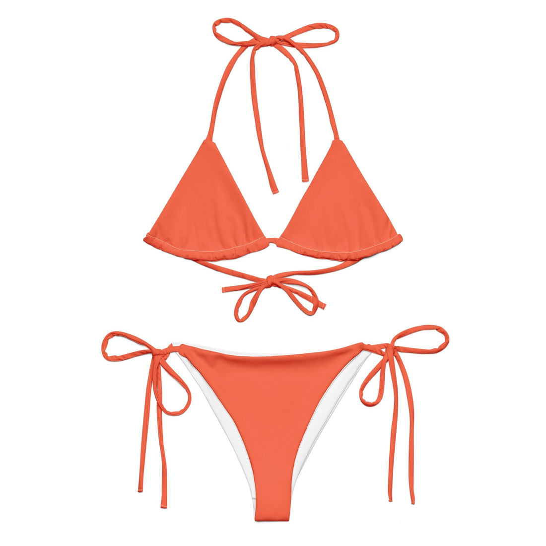 Orange Bikini  Coastal Cool XS   Sustainable | Recycled | Swimwear | Beachwear | Travel and Vacation | Coastal Cool Swimwear | Coastal Cool Beachwear