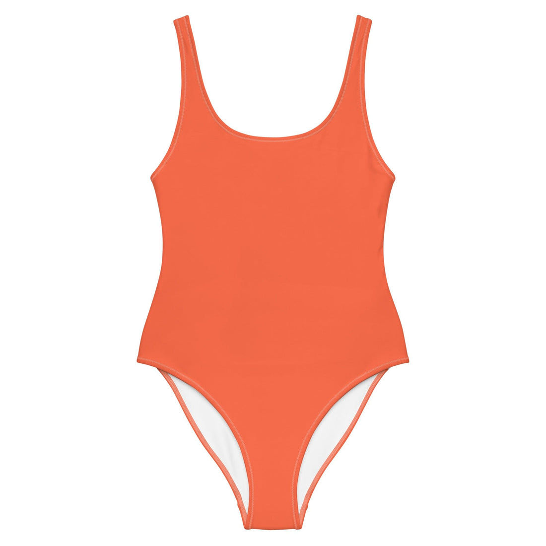 Orange Solid One-Piece Swim-Coastal Cool