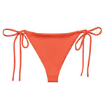 Orange Solid String Bikini Bottom-Coastal Cool