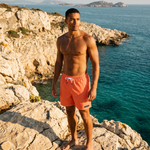 Orange Solid Swim Trunks-Coastal Cool-2026-V1
