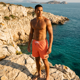 Orange Solid Swim Trunks-Coastal Cool-2026-V1