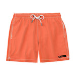 Orange Solid Swim Trunks-Coastal Cool