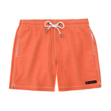 Orange Solid Swim Trunks-Coastal Cool