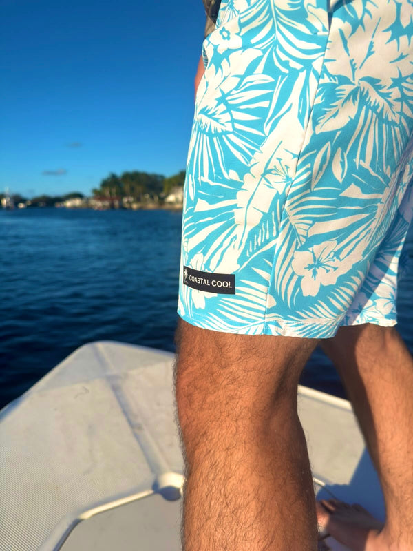 Palm Ave Swim Trunks-Coastal Cool-Swim-Trunks-FlatLayMockup