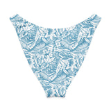 Palm Ave V-Waist Bikini Bottom-Coastal Cool
