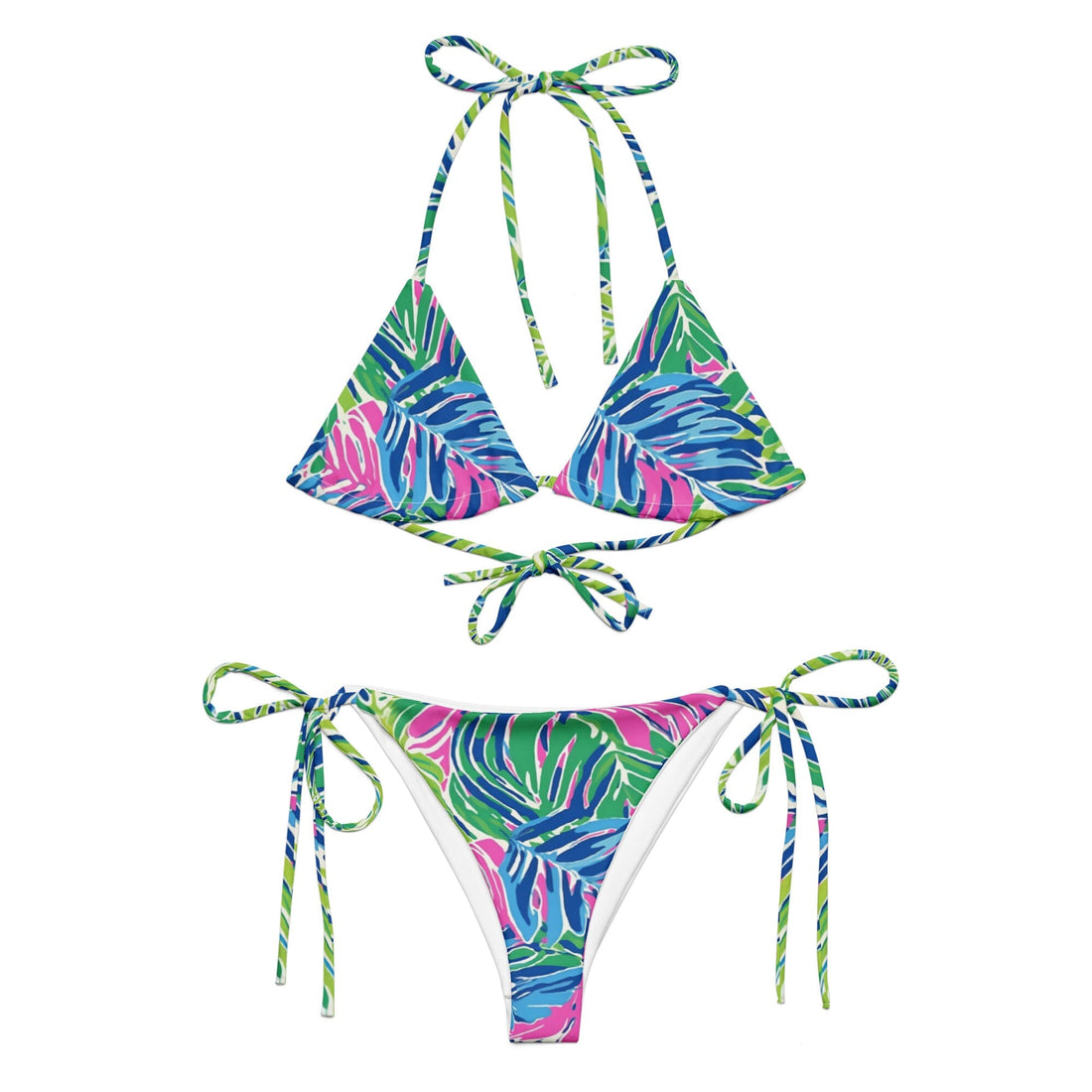 Palm Haven Bikini  Coastal Cool XS   Sustainable | Recycled | Swimwear | Beachwear | Travel and Vacation | Coastal Cool Swimwear | Coastal Cool Beachwear