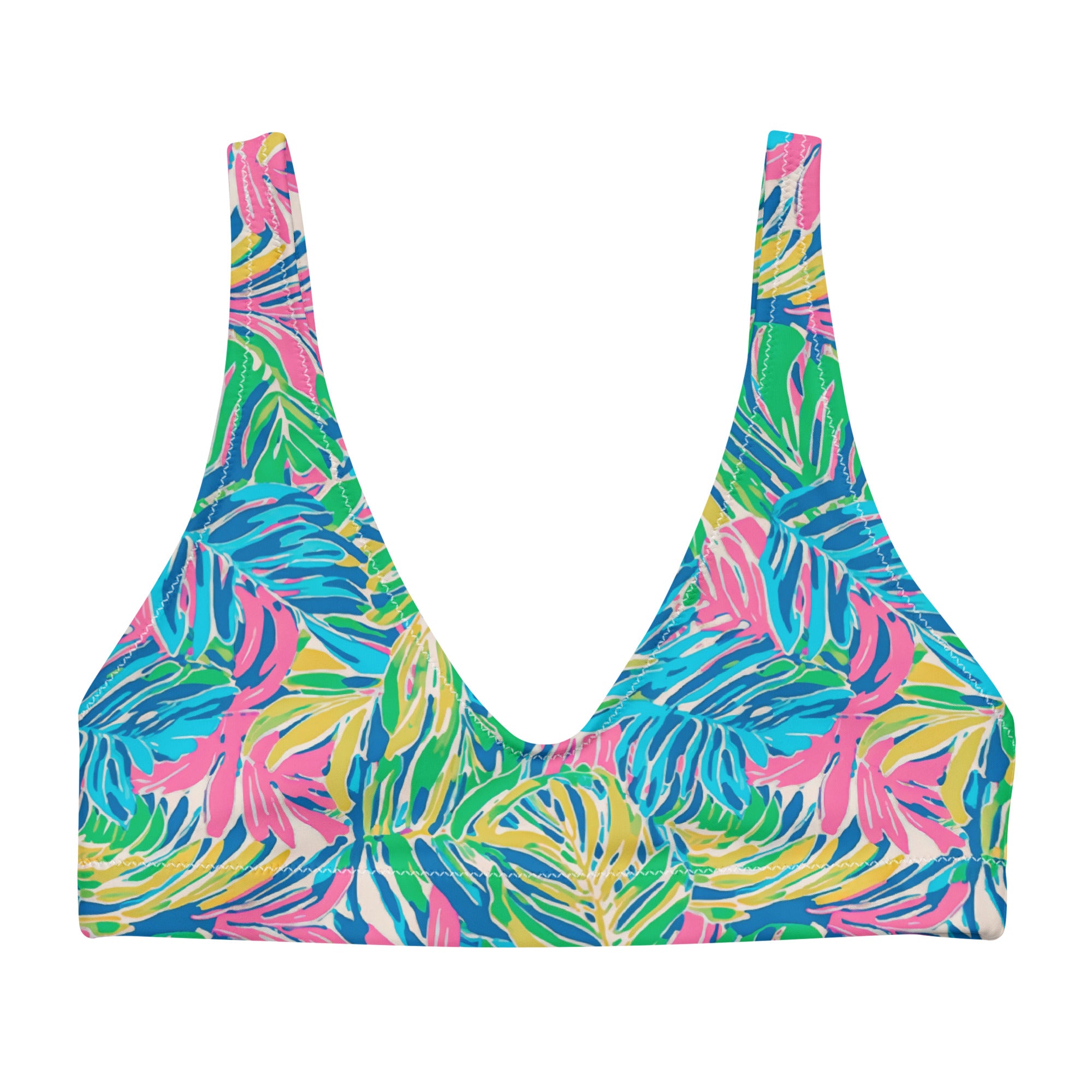 Palm Haven Bikini Top-Coastal Cool
