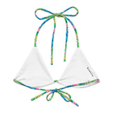 Palm Haven String Bikini Top-Coastal Cool