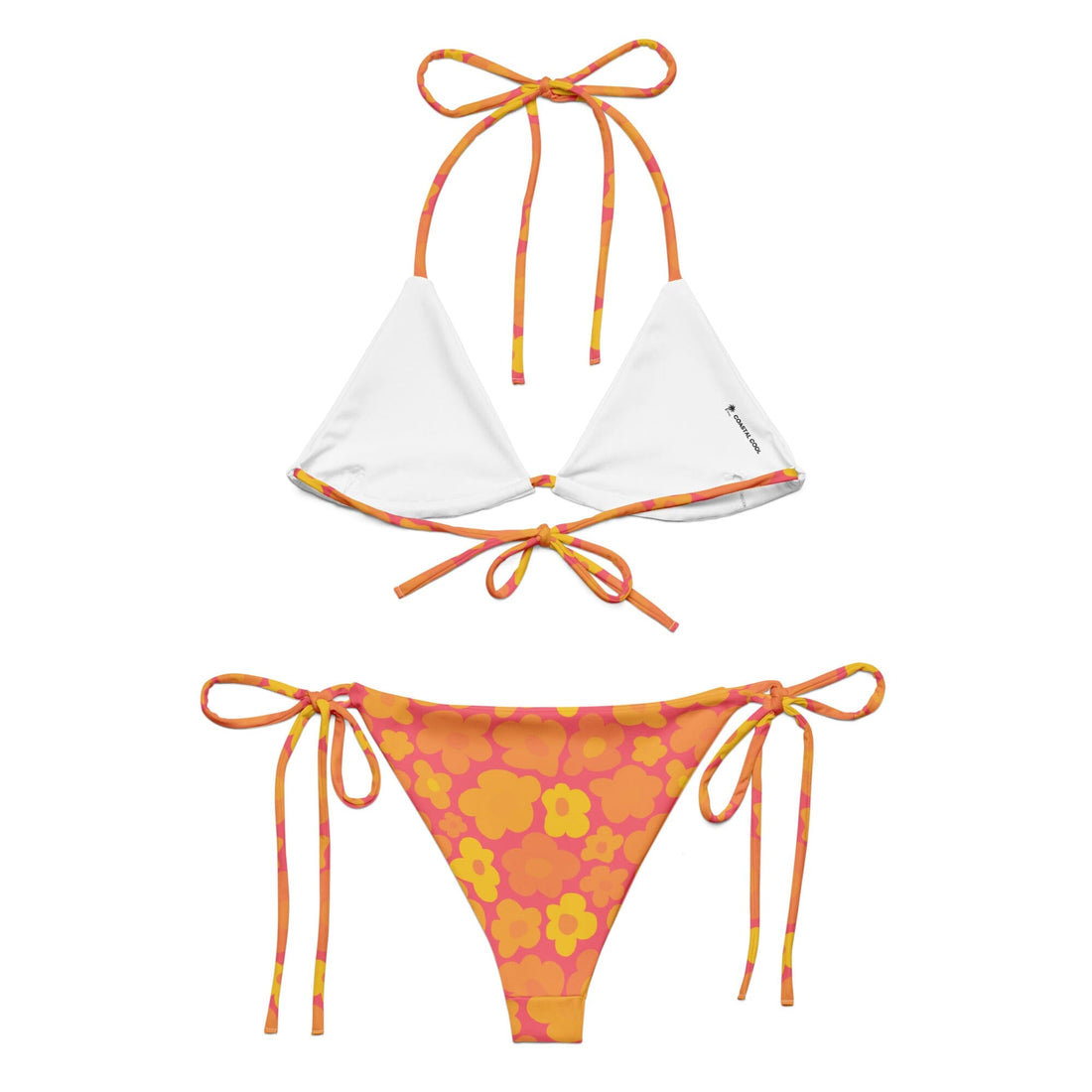 Palma Orange Bikini  Coastal Cool    Sustainable | Recycled | Swimwear | Beachwear | Travel and Vacation | Coastal Cool Swimwear | Coastal Cool Beachwear