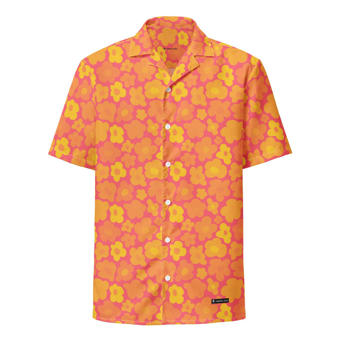 Palma Orange Short Sleeve-Coastal Cool