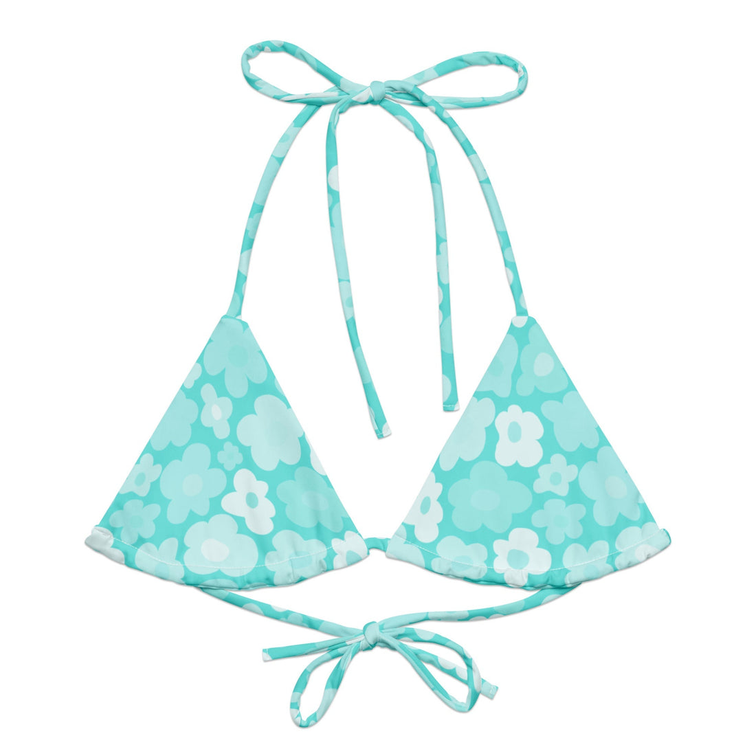 Palma String Bikini Top-Coastal Cool