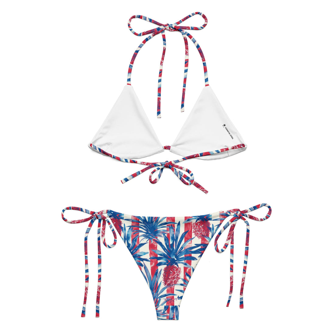Patriotic Paradise Bikini Set-Coastal Cool-Recycled Swimsuits and Beachwear