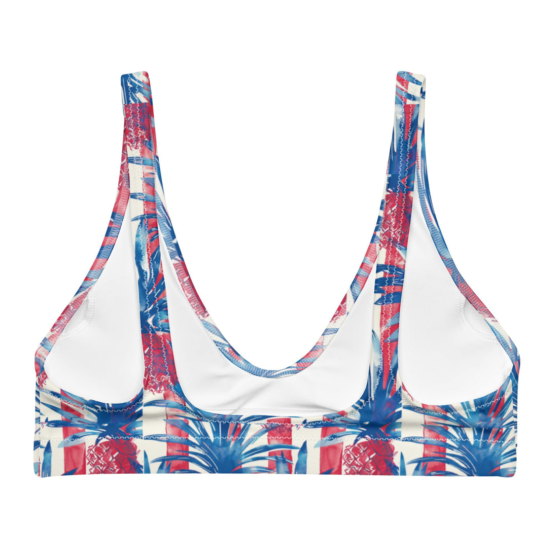 Patriotic Paradise Bikini Top-Coastal Cool-Recycled Swimsuits and Beachwear