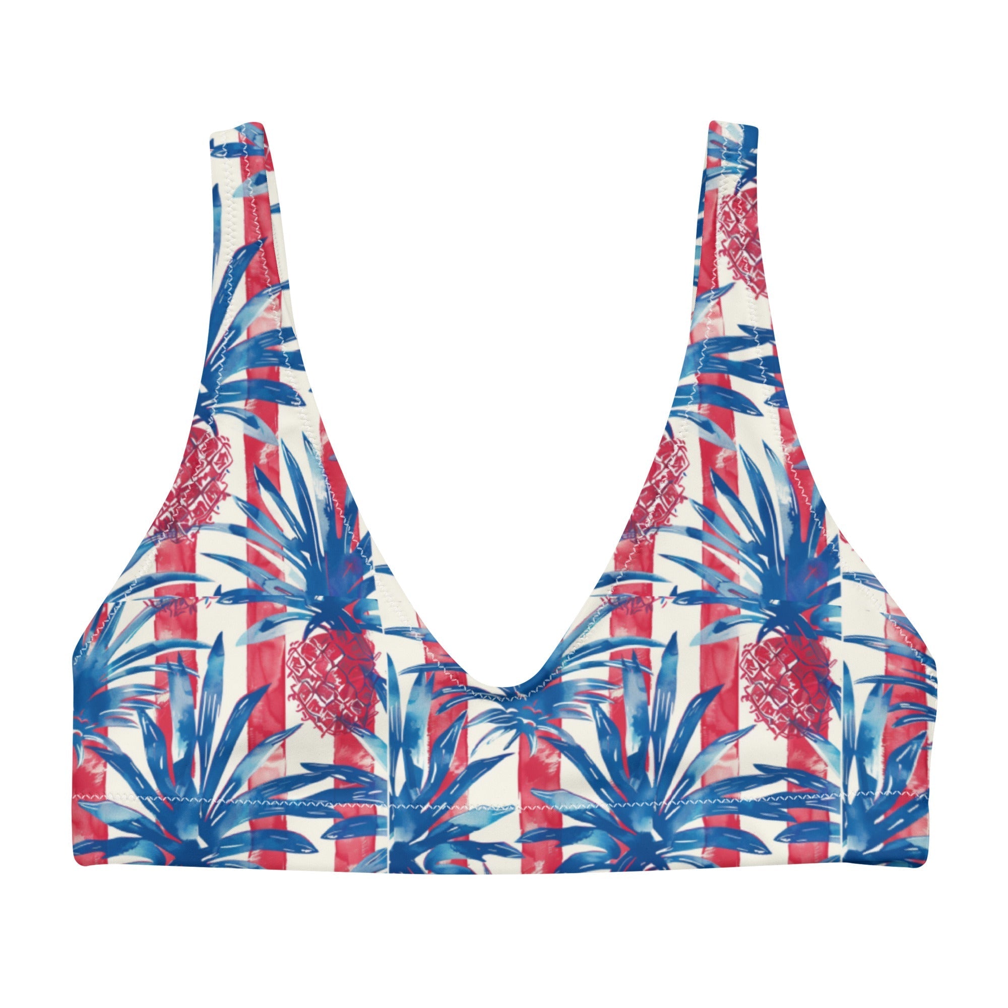 Patriotic Paradise Bikini Top-Coastal Cool