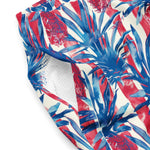 Patriotic Paradise Swim Trunks-Coastal Cool