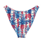 Patriotic Paradise V-Waist Bikini Bottom-Coastal Cool