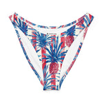 Patriotic Paradise V-Waist Bikini Bottom-Coastal Cool