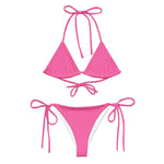 Pink Bikini by Coastal Cool adjustable bikini set UPF 50 breathable sustainable resort style