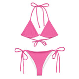 Pink Bikini by Coastal Cool adjustable bikini set UPF 50 breathable sustainable resort style