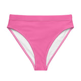 Pink Solid Bikini Bottom-Coastal Cool
