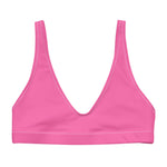 Pink Solid Bikini Top-Coastal Cool