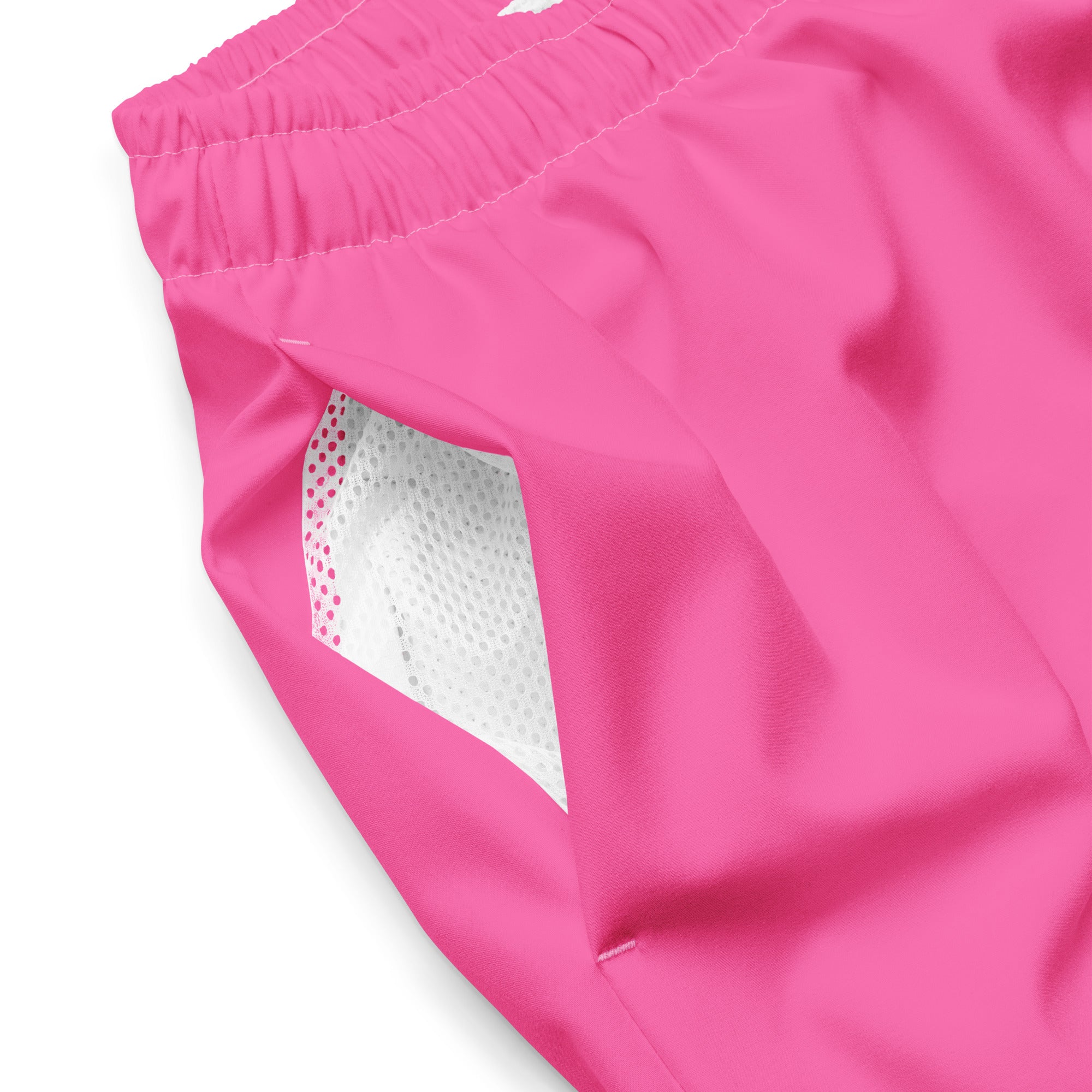 Pink Solid Swim Trunks-Coastal Cool