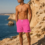 Pink Solid Swim Trunks-Coastal Cool-2026-V1