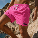 Pink Solid Swim Trunks-Coastal Cool-2026-V1