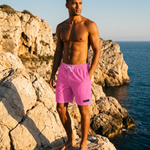 Pink Solid Swim Trunks-Coastal Cool-2026-V1
