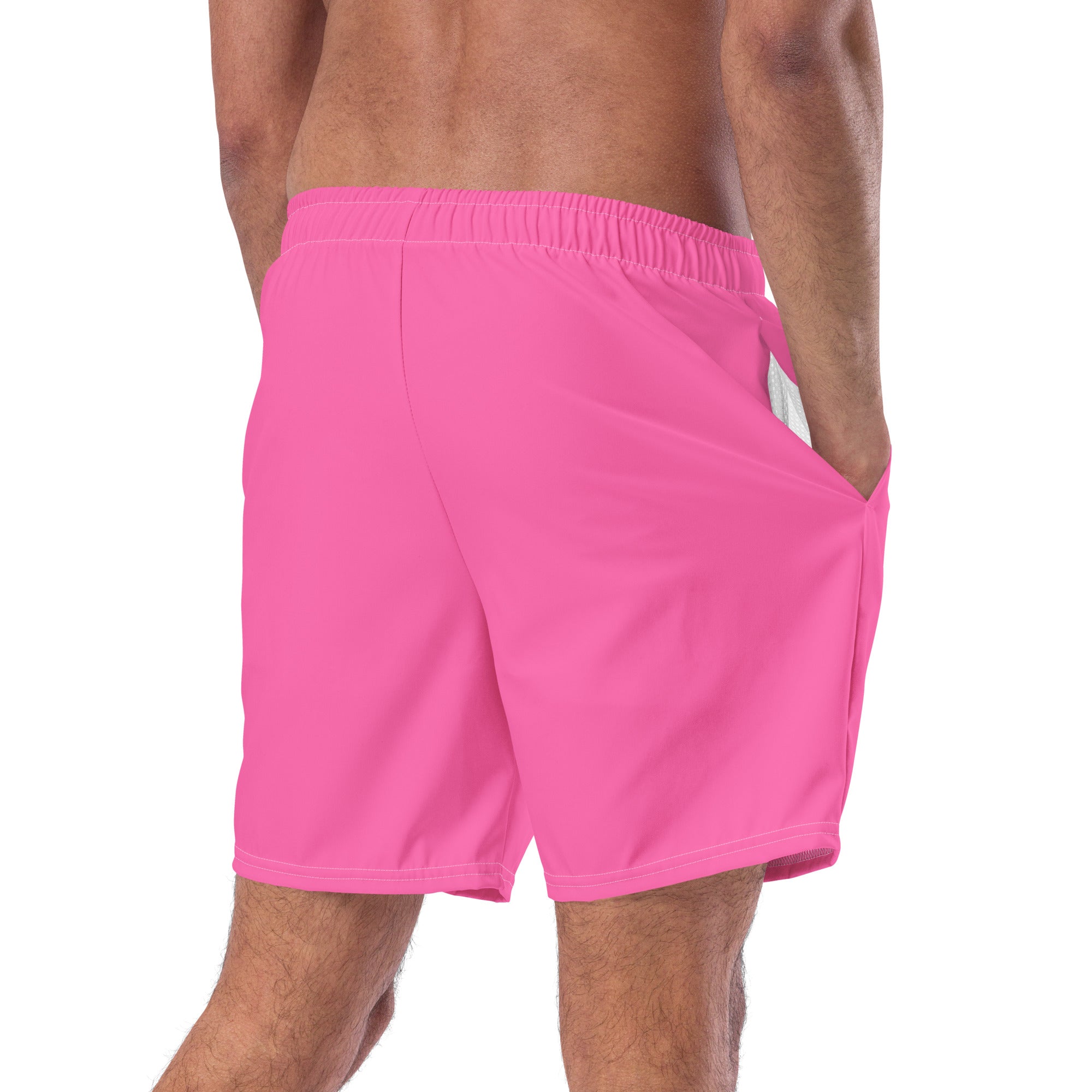 Pink Solid Swim Trunks-Coastal Cool-2026-V1