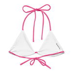 Pink String Bikini Top-Coastal Cool