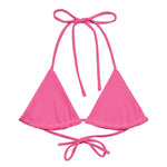 Pink String Bikini Top-Coastal Cool