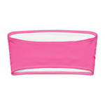 Pink Tube Bikini Top-Coastal Cool