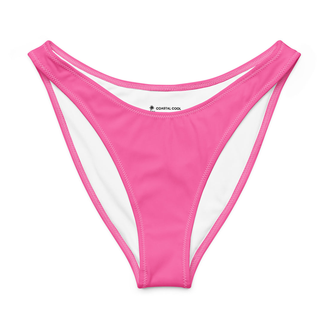 Pink V-Waist Bikini Bottom-Coastal Cool