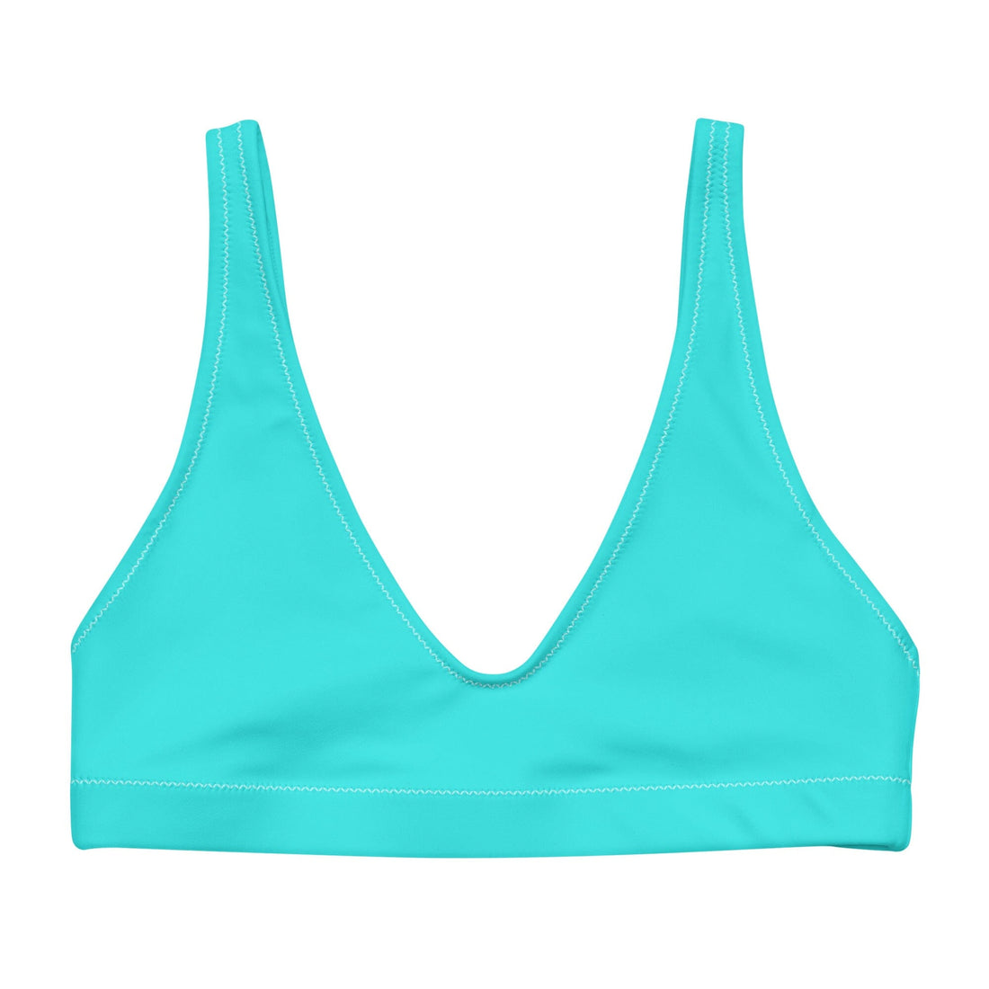 Reef Solid Bikini Top-Coastal Cool