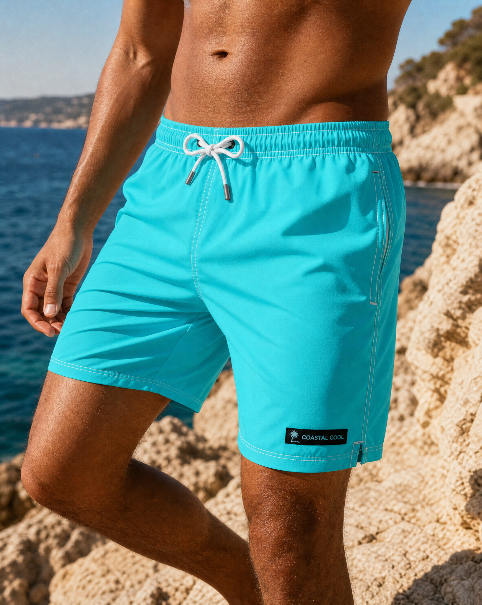 Reef Solid Swim Trunks-Coastal Cool-2026-V1