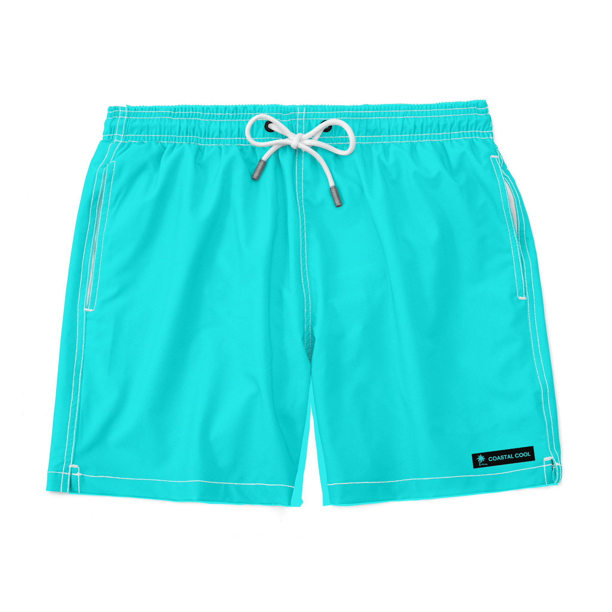 Reef Solid Swim Trunks-Coastal Cool