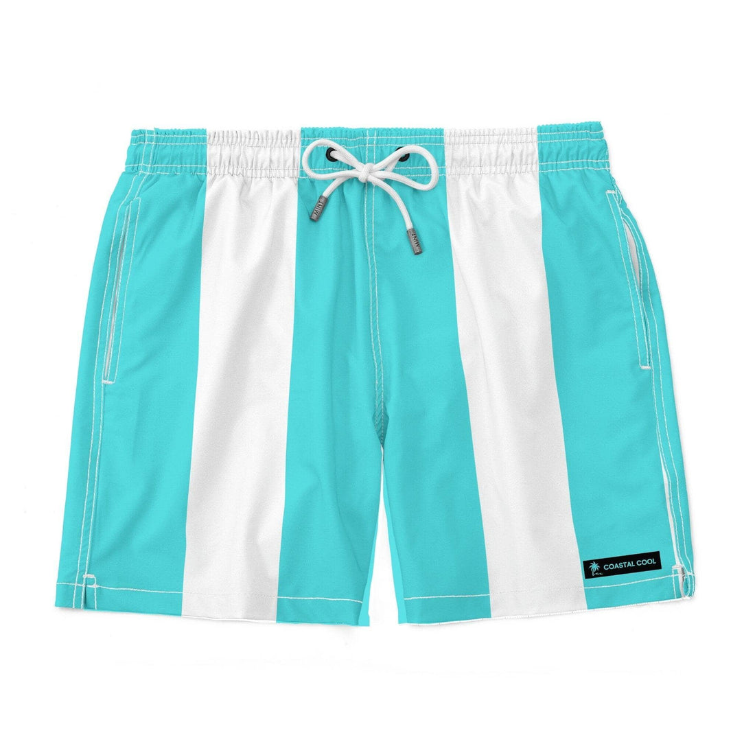 Reef Striped Swim Trunks-Coastal Cool