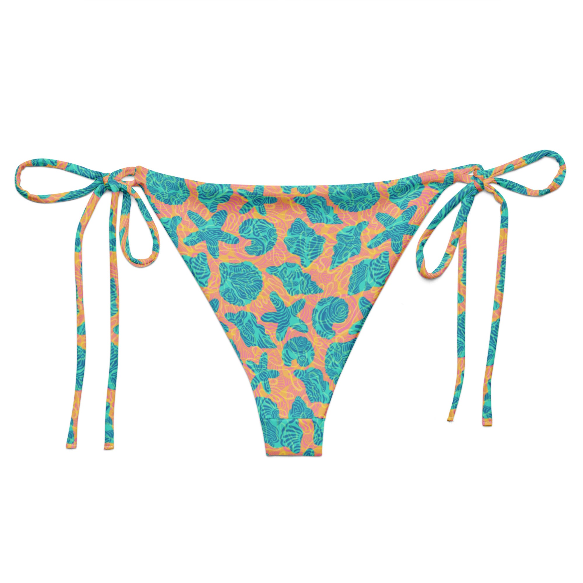 Sandbar String Bikini Bottom-Coastal Cool