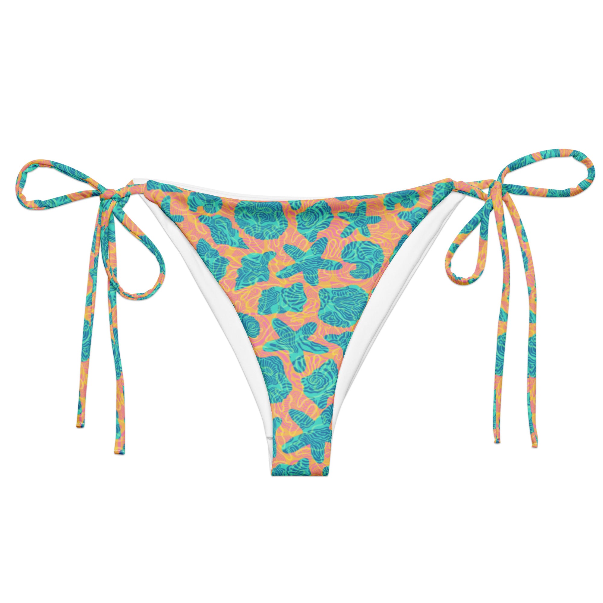 Sandbar String Bikini Bottom-Coastal Cool