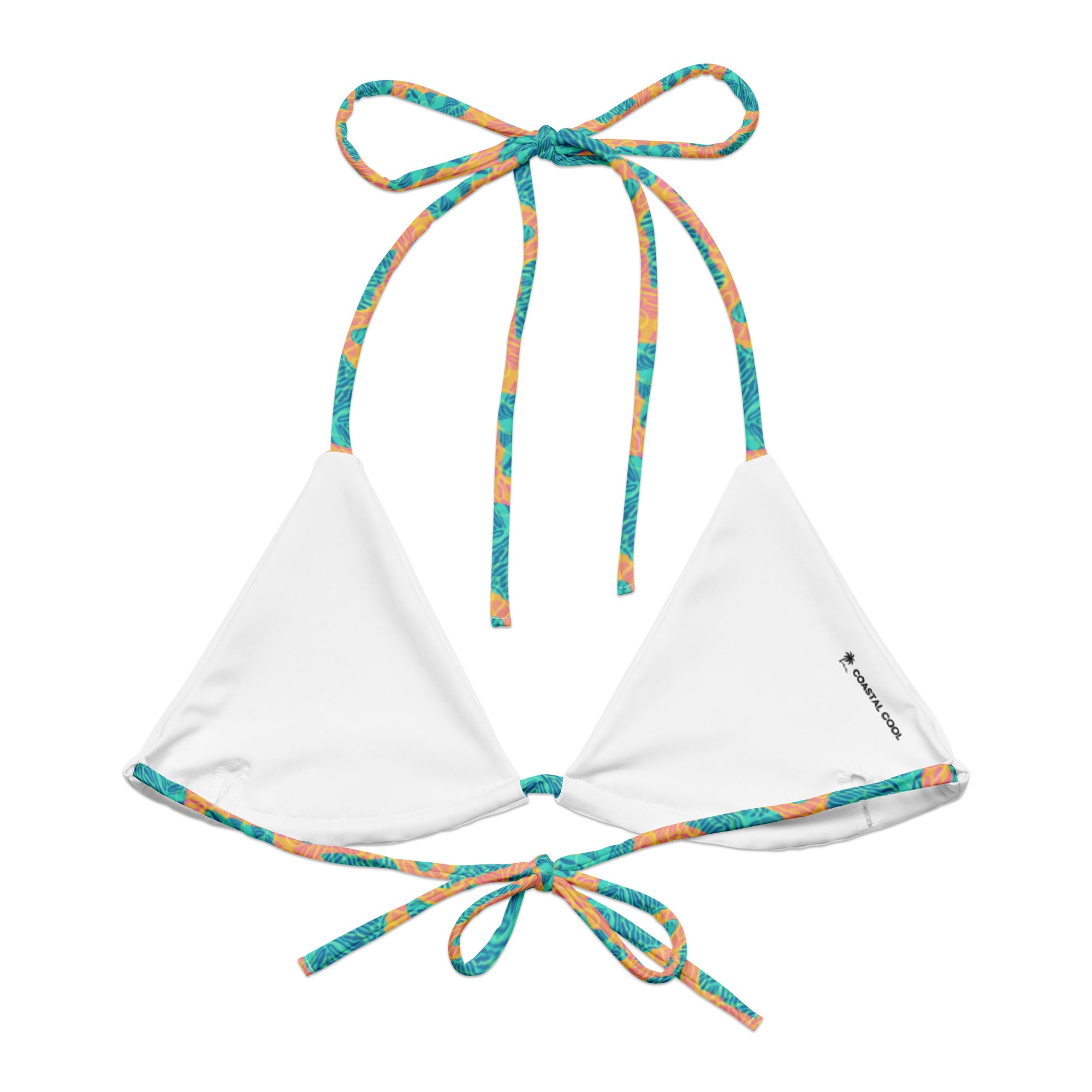 Sandbar String Bikini Top-Coastal Cool