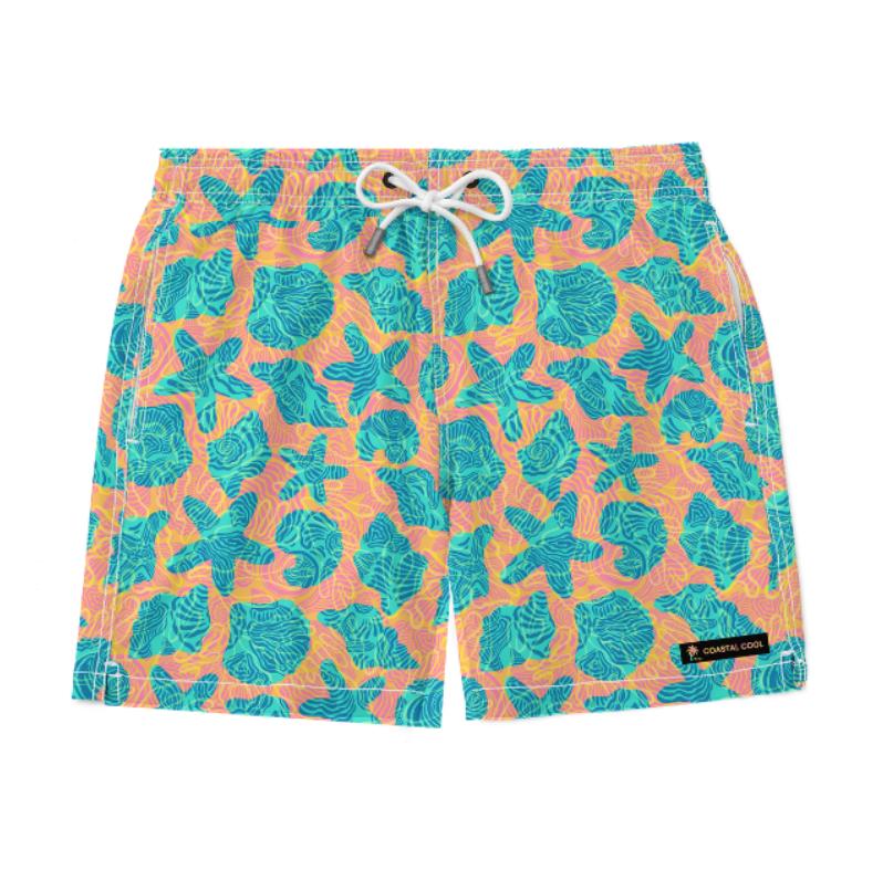 Sandbar Swim Trunks-Coastal Cool